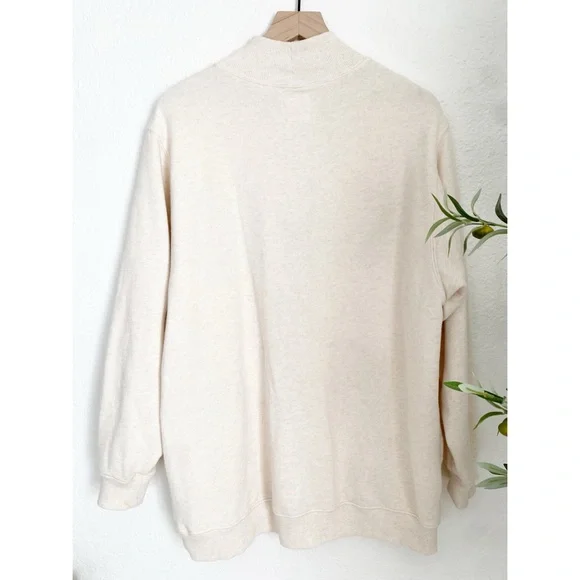 Aerie Colorado Oversized Mock Neck Pullover Fleece Sweatshirt Small - Picture 2 of 2